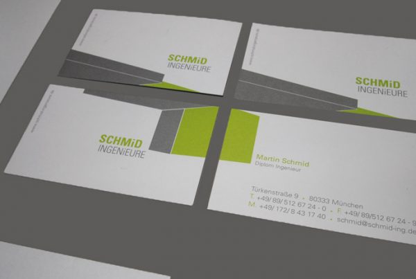 Design Visitenkarte Ingenieur