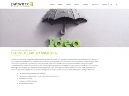 Webseite für Patentanwaelte